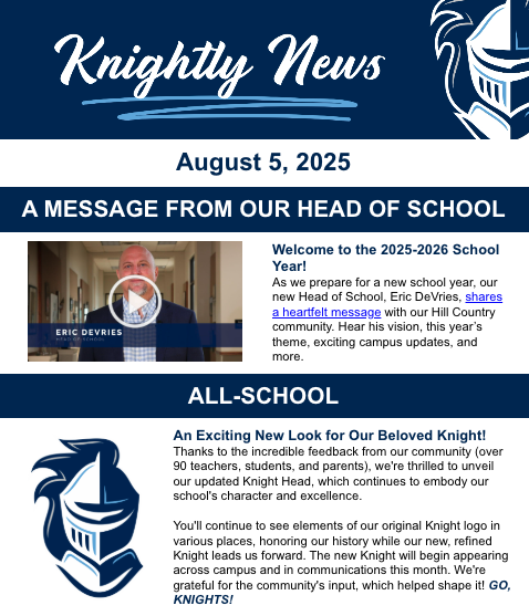 Email newsletter